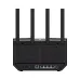 ASUS RT-BE92U Wi-Fi 7 router showing rear ports and four antennas