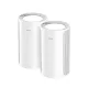 Cudy M11000 BE11000 Tri Band Wi-Fi 7 Mesh Router (2 Pack)