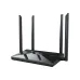 Front-facing view of the Netis NC65 Router showing six vertical antennas and sleek white casing for wide signal coverage.