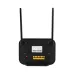 OLAX AX8 Pro 4G SIM Router shown in front view with dual antennas, status display, and Ethernet ports.