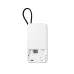 OLAX M200 GOMATE 4G Pocket Router shown from the rear with lanyard attachment and removable back cover.