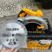 Display view of Tolsen 79532 Circular Saw Machine with silver body, yellow handle, and labeled blade held in hand.
