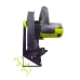 Angled view of XCORT XMY01-185 Saw Machine showing blade guard and adjustable bevel angle diagram.
