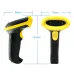 Side and front measurement views of the GTCODESTAR M-3200 1D Barcode Scanner.