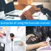 Usage scenarios showing the GTCODESTAR X-9100 Handheld 1D Laser Barcode Scanner in different environments.