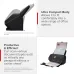 Side view of Canon ImageFormula DR-C340 Scanner highlighting ultra-compact body and versatile passport scanning.
