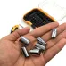 Handheld view of Tolsen 20036 Sockets Set showing shiny metallic socket heads with 12mm marking and tool case in background.