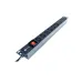 Angled perspective view of COTE CPDU-1U-6C13-13AMP 6 Port C13 PDU showing multiple C13 outlets with power switch and cable