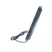 Side top view of COTE CPDU-1U-6C13-13AMP 6 Port C13 PDU placed on surface highlighting long slim design and socket alignment
