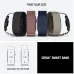 Display view of Garmin CIRQA Smart Band lineup in four colors with diagrams showing two adjustable size options.
