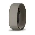 Front view of Garmin CIRQA Smart Band with light gray woven loop strap and black case featuring side button.