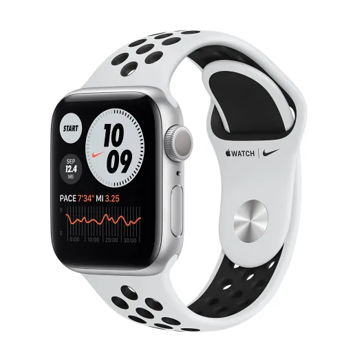 Apple Watch Nike Series 6 GPS 40mm Silver Aluminum Case with Pure Platinum Nike Sport Band (A2291)