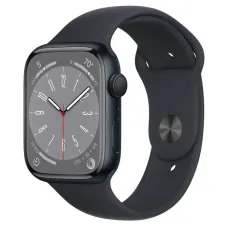 Apple Watch Series 8 45mm Midnight Aluminum Case Sport Band