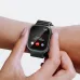 Close-up of a person's wrist wearing the black BWOO BO-WA07 smartwatch, showing an incoming call display.