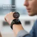 Lifestyle view of Fastrack VOX CirQ smartwatch worn on wrist showing AI Chat interface for trip essentials.