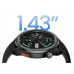 Side close-up view of Haylou Solar Neo 2 Smart Watch highlighting 1.43 inch display thickness and button layout