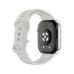 HONOR CHOICE InfoWear Watch 2i white smartwatch rear view with health sensors and silicone strap