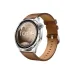 HONOR Watch 6 Twilight Brown smartwatch with silver case, round display and premium brown strap.