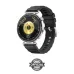 Front view of Huawei Watch GT 6 with black strap showing 24-hour dial, heart rate, steps, and analog-style digital clock.