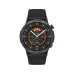 KFI GTR Smart Watch with black strap, analog-style dial with orange numerals and step counter widget