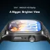martwatch with 2.04” AMOLED HD screen, metallic frame, and textured strap showing time and date.