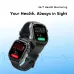Smartwatch with 24/7 health tracking, heart rate and SpO2 measurement, sleek rectangular display.