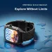 Rugged smartwatch with IPX8 water and dust resistance, colorful display, and durable outdoor design.