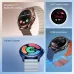 Promotional view of Titan Evoke 2.0 smartwatch showing Bluetooth calling, health suite, fitness tracker, and IP68 resistance.