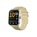 Weofly Active 2 Smart Watch shown in a clean angled product view with a beige strap and bright digital display.