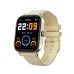 Front three-quarter view of the gold Weofly Active 3 showcasing its fitness dashboard screen