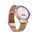 Front-left three-quarter view of the rose gold Weofly Lulu 2 with a diamond bezel.