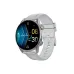 Weofly Active 2 Smart Watch displayed in a silver model from a front‑angled view highlighting its vibrant screen.