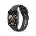 XO J10 Smartwatch angled front view with black strap and detailed multifunction display.