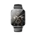 XO J10 Smartwatch front view featuring a black strap and elegant analog-inspired screen design.