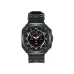 XO Watch Ultra Smartwatch front view featuring a black perforated strap and multifunction display.