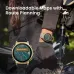 Cycling view of the Amazfit T-Rex 3 Pro with downloadable maps and route recalculation on wrist-mounted display.