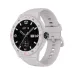 Front view of HONOR CHOICE Watch 2 Epic with white strap, round dial, compass bezel, and date display.