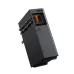 Side angled view of MARSARIVA MR-LFP48-100-WMD 102Ah Lithium Battery showing connection ports and mounting bracket.