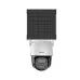 Dahua APOLLO BP3EW-4G solar camera front view with top solar panel, white body, and bottom PTZ camera lens.