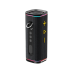 Awei KA86 Portable Bluetooth Speaker showing cylindrical portable design with control buttons and RGB light accents