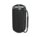 Black cylindrical BWOO BO-BS91 portable speaker with a black mesh grille, side controls, and light-up top center.