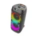 Neraparty NP02 portable party speaker with dual drivers, RGB lighting, front grille, display, and top control panel