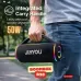 Jiayou BOOMBOX B20 Portable Bluetooth Speaker shown being carried by the top handle to highlight its portable boombox design.