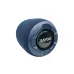 Top angled view of the blue Jiayou Sonic 5 Portable Bluetooth Speaker highlighting the circular speaker grille and logo.