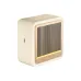 Angled front view of HiFuture Passion S Portable Bluetooth Speaker in latte color