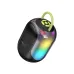 Front view of Hoco DS68 RGB Portable Bluetooth Speaker showing cylindrical design with dynamic multicolor LED lighting.