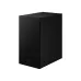 Angled view of the subwoofer from The Samsung HW‑B650F B‑Series 3.1ch Dolby Soundbar showing its clean box shape.