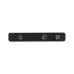 Direct front view of a long black T-WOLF S4 desktop soundbar.