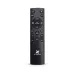 Angled view of Xtreme STAR Soundbar remote with input, playback, sound mode, and volume control buttons.