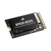 Corsair MP600 Micro M.2 2242 NVMe SSD with a black label showing its product name and specifications.
